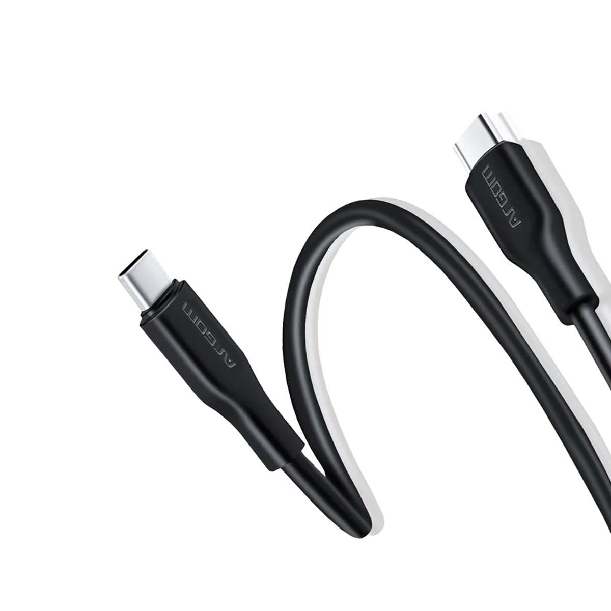Cable De Carga Rápida Type-C Argomtech ARG-CB-0070BK 65W 3.3A 1.8 Metros Negro